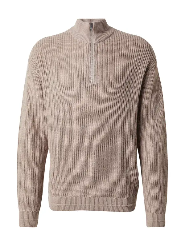 JACK & JONES JACK & JONES Pulover 'JJKaito'  bež siva