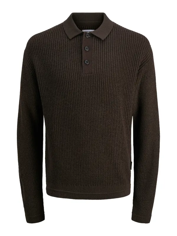 JACK & JONES JACK & JONES Pulover 'JJKAITO'  tamno smeđa