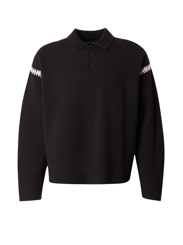 JACK & JONES JACK & JONES Pulover 'JORAUSTIN '  crna / bijela