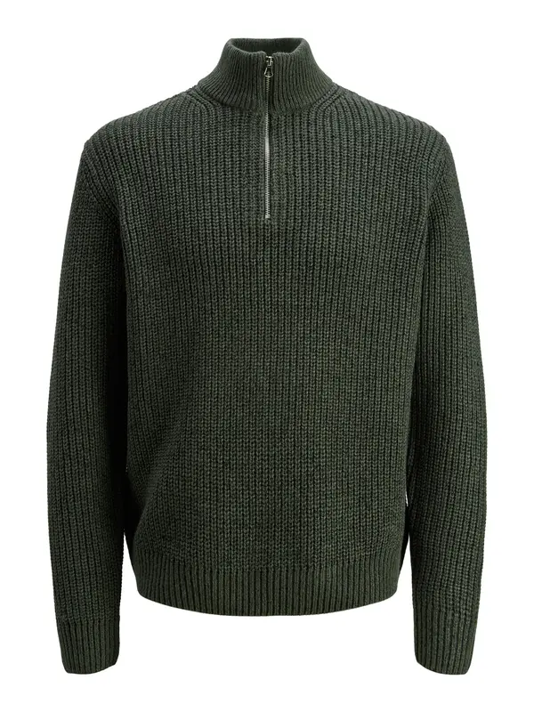 JACK & JONES JACK & JONES Pulover 'JORBLEECKER'  tamno zelena