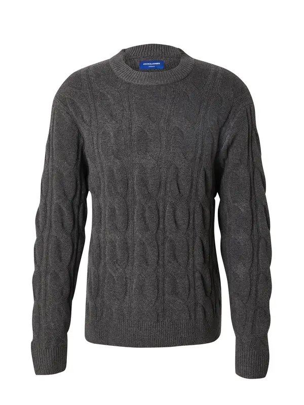 JACK & JONES JACK & JONES Pulover 'JORHENRY'  tamo siva