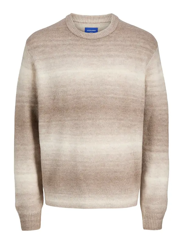 JACK & JONES JACK & JONES Pulover 'JORMEADOWS'  smeđa / svijetlosmeđa