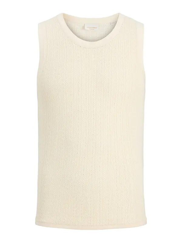 JACK & JONES JACK & JONES Pulover 'JORMenton'  vuneno bijela