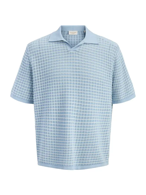 JACK & JONES JACK & JONES Pulover 'JORNantucket'  svijetloplava / bijela