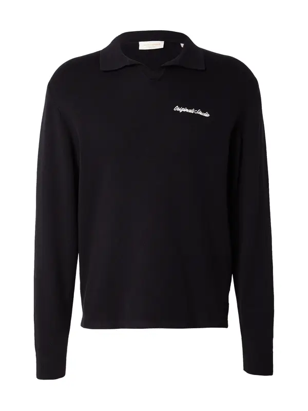 JACK & JONES JACK & JONES Pulover 'JORNORREBRO'  crna / bijela
