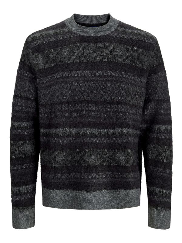 JACK & JONES JACK & JONES Pulover 'JORRIDGEWOOD'  antracit siva / tamo siva