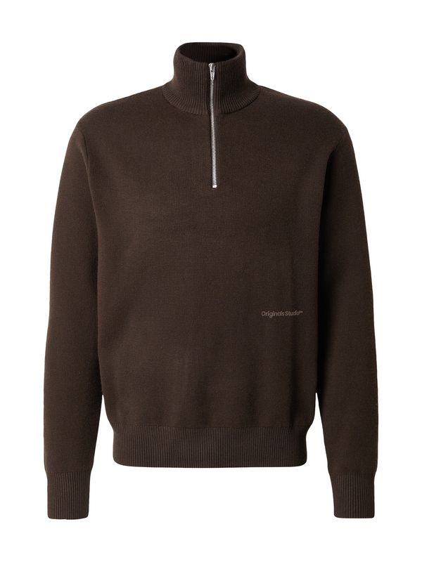 JACK & JONES JACK & JONES Pulover 'JORVESTERBRO'  čokolada