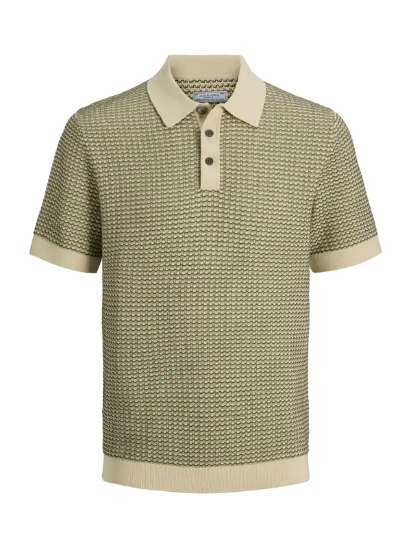 JACK & JONES JACK & JONES Pulover 'JPRBLUKINGSLEY'  svijetlobež / maslinasta