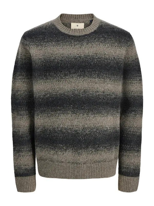 JACK & JONES JACK & JONES Pulover 'JPRBLUTYLER'  smeđa / antracit siva
