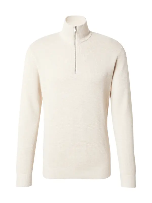 JACK & JONES JACK & JONES Pulover 'JWHMILANO'  vuneno bijela