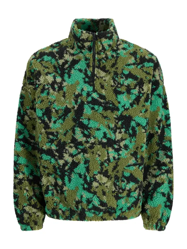JACK & JONES JACK & JONES Pulover  maslinasta / žad / pastelno zelena / crna