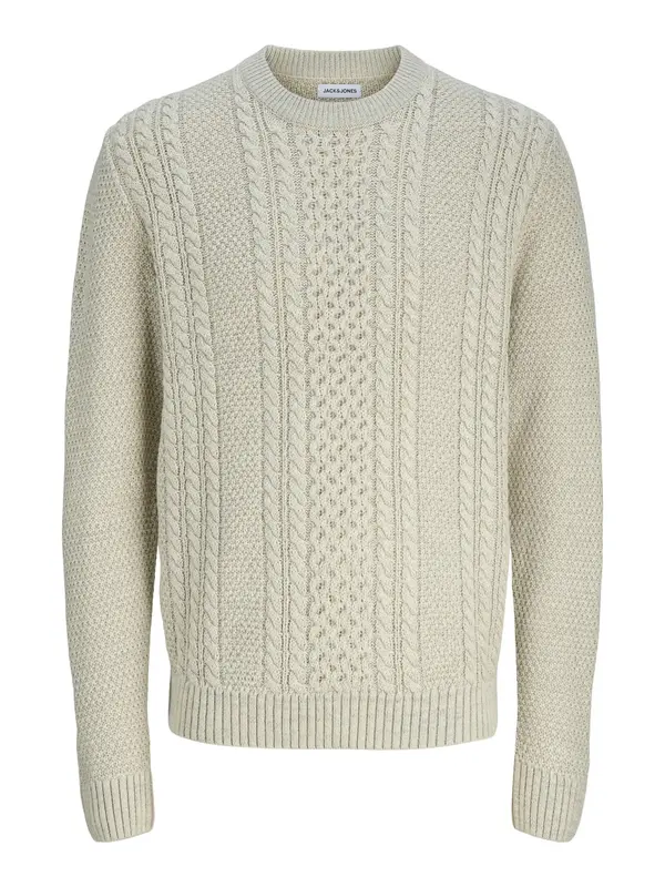 JACK & JONES JACK & JONES Pulover 'PAUL'  vuneno bijela