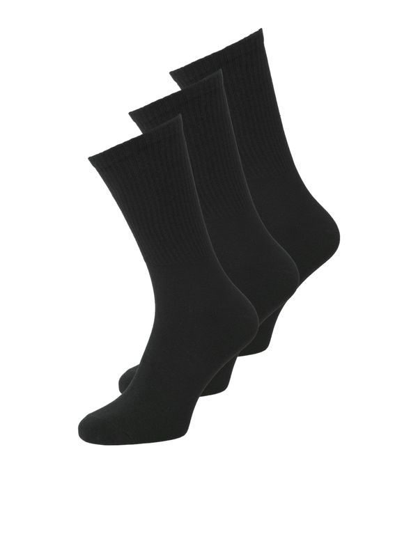 JACK & JONES JACK & JONES Sportske čarape 'CHARLES'  crna / bijela