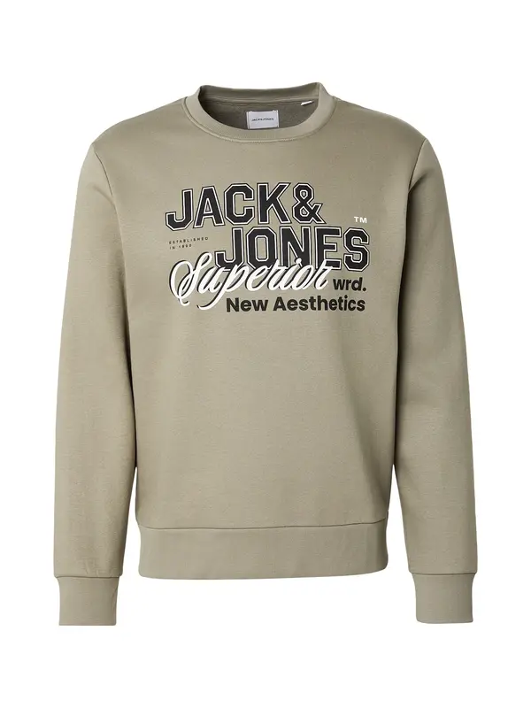 JACK & JONES JACK & JONES Sweater majica  boja blata / crna / bijela