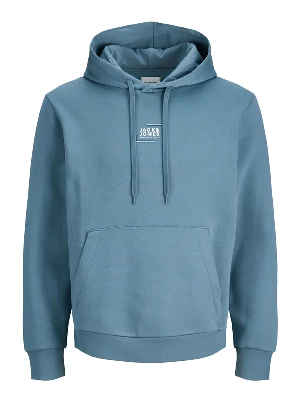 JACK & JONES JACK & JONES Sweater majica  cijan plava / bijela