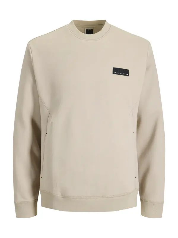 JACK & JONES JACK & JONES Sweater majica 'JCOFUSION'  bež