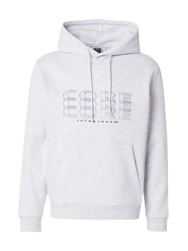 JACK & JONES JACK & JONES Sweater majica 'JCOFUSION'  mornarsko plava / bijela melange