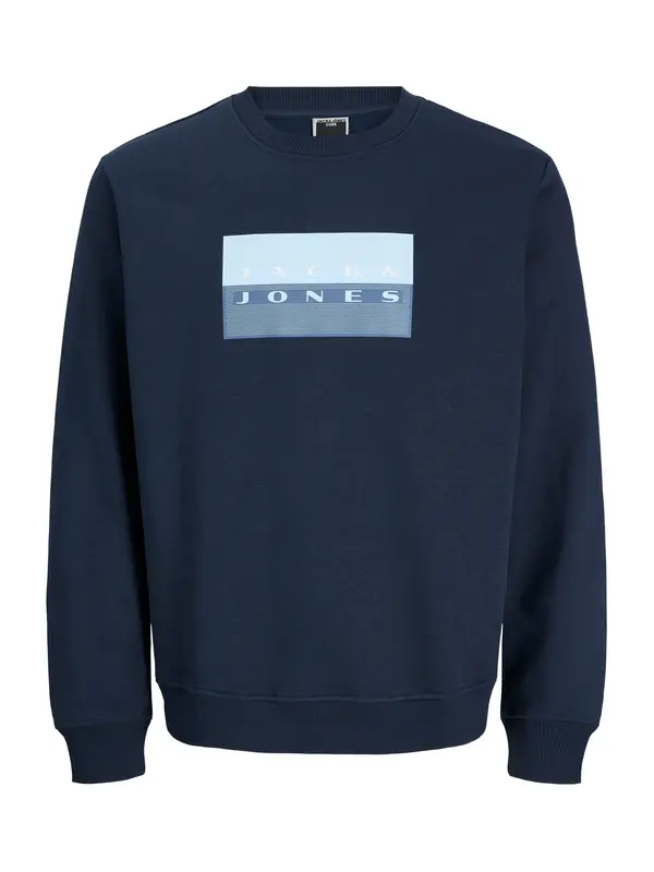 JACK & JONES JACK & JONES Sweater majica 'JCOFUSION'  mornarsko plava / opal / svijetloplava
