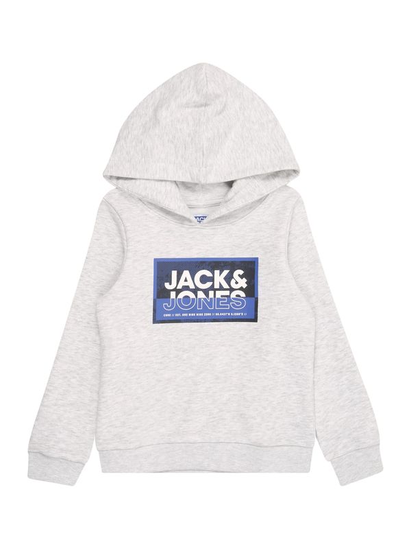 JACK & JONES JACK & JONES Sweater majica 'JCOLOGAN'  plava / crna / bijela / bijela melange