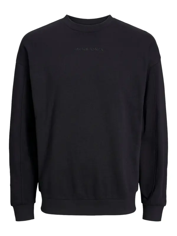 JACK & JONES JACK & JONES Sweater majica 'JCOStagger'  pastelno žuta / crna / bijela
