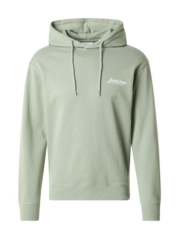 JACK & JONES JACK & JONES Sweater majica 'JJBEAU'  pastelno zelena / bijela