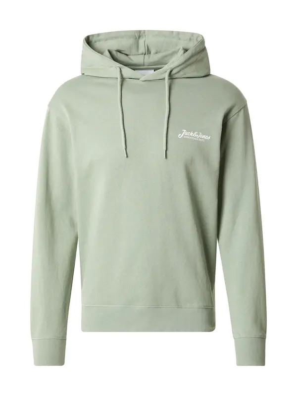 JACK & JONES JACK & JONES Sweater majica 'JJBeau'  pastelno zelena / bijela
