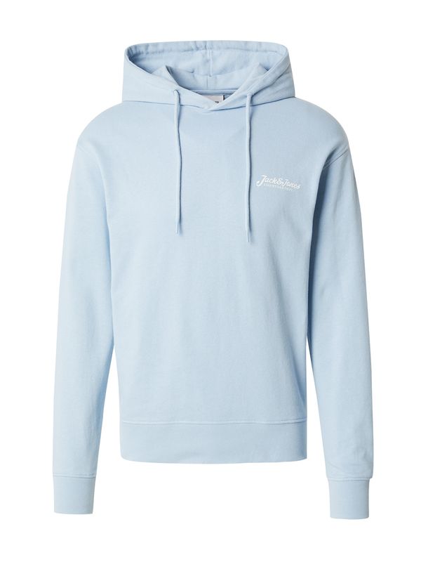 JACK & JONES JACK & JONES Sweater majica 'JJBEAU'  svijetloplava / bijela