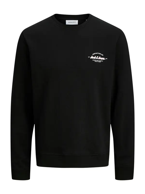JACK & JONES JACK & JONES Sweater majica 'JJBrandon'  crna