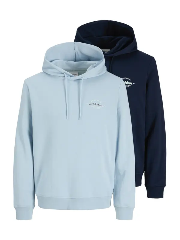 JACK & JONES JACK & JONES Sweater majica 'JJBRANDON'  svijetloplava / tamno plava / bijela