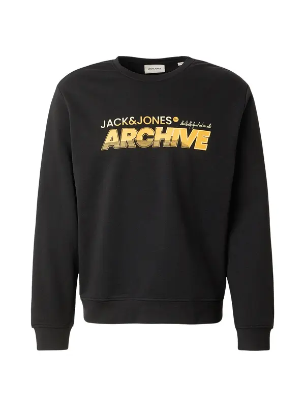 JACK & JONES JACK & JONES Sweater majica 'JJBRAT'  narančasta / crna