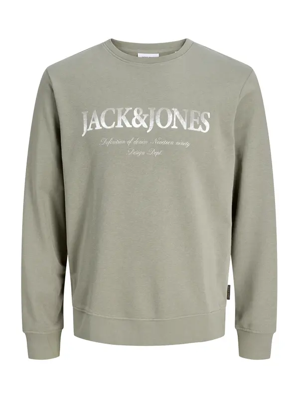JACK & JONES JACK & JONES Sweater majica 'JJDevin Daytona'  boja blata / bijela