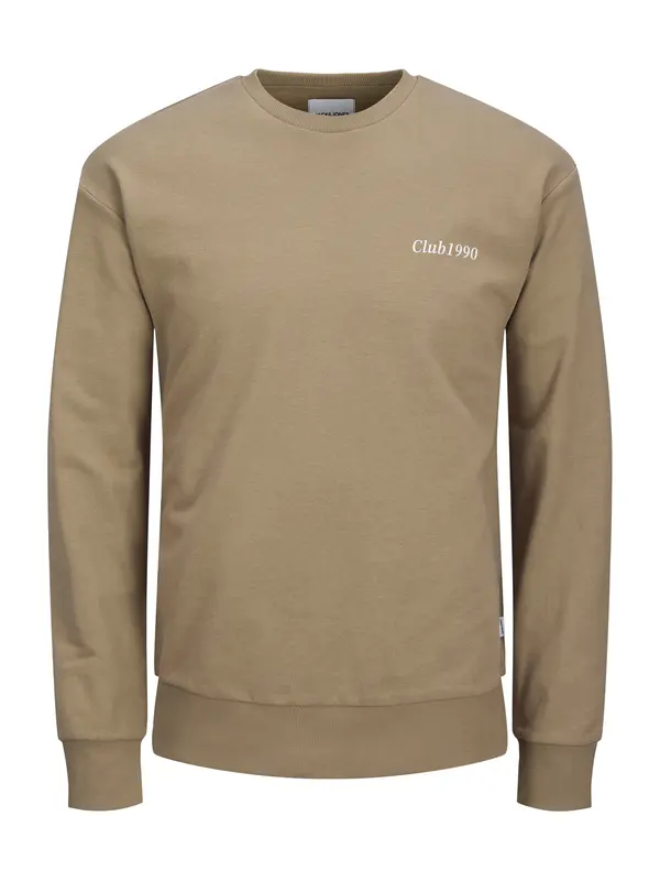 JACK & JONES JACK & JONES Sweater majica 'JJEBradley'  brokat / roza / bijela