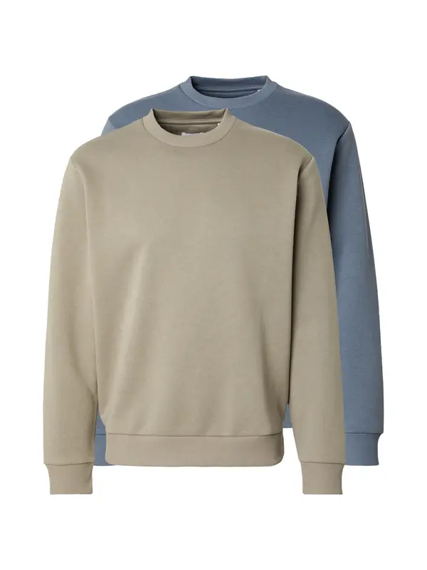 JACK & JONES JACK & JONES Sweater majica 'JJEBRADLEY'  opal / siva