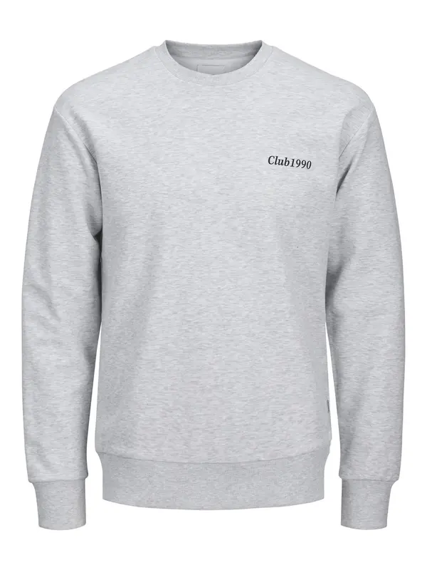 JACK & JONES JACK & JONES Sweater majica 'JJEBradley'  siva melange / crna