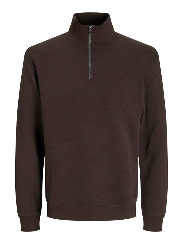 JACK & JONES JACK & JONES Sweater majica 'JJEBradley'  tamno smeđa