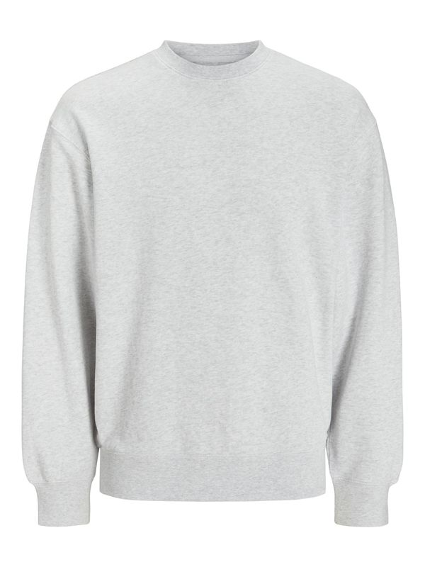 JACK & JONES JACK & JONES Sweater majica 'JJECHARGE'  bijela melange