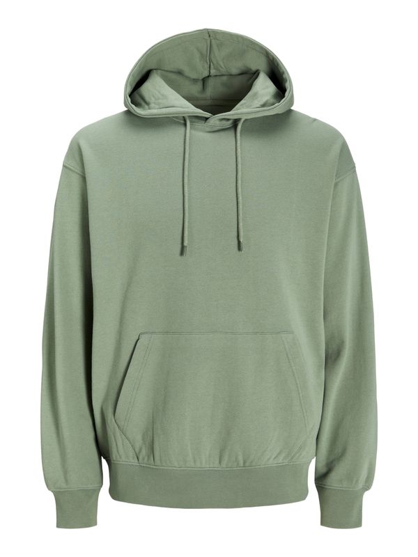 JACK & JONES JACK & JONES Sweater majica 'JJECHARGE SWEAT HOOD NOOS'  zelena