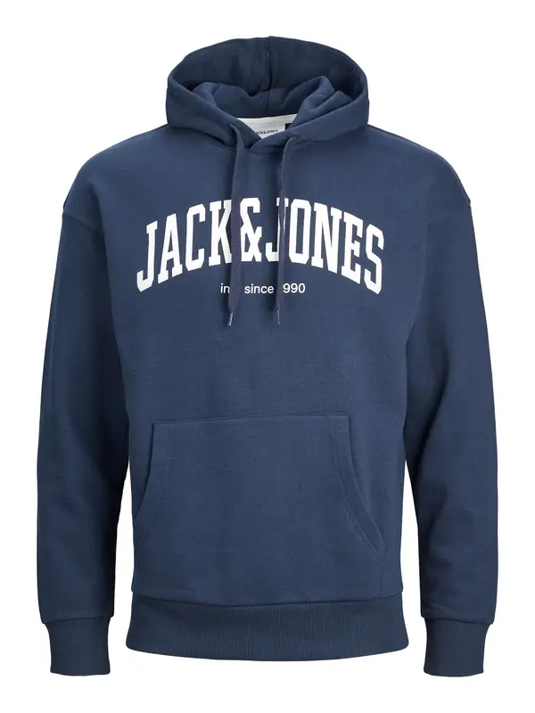 JACK & JONES JACK & JONES Sweater majica 'JJEJosh'  mornarsko plava / bijela