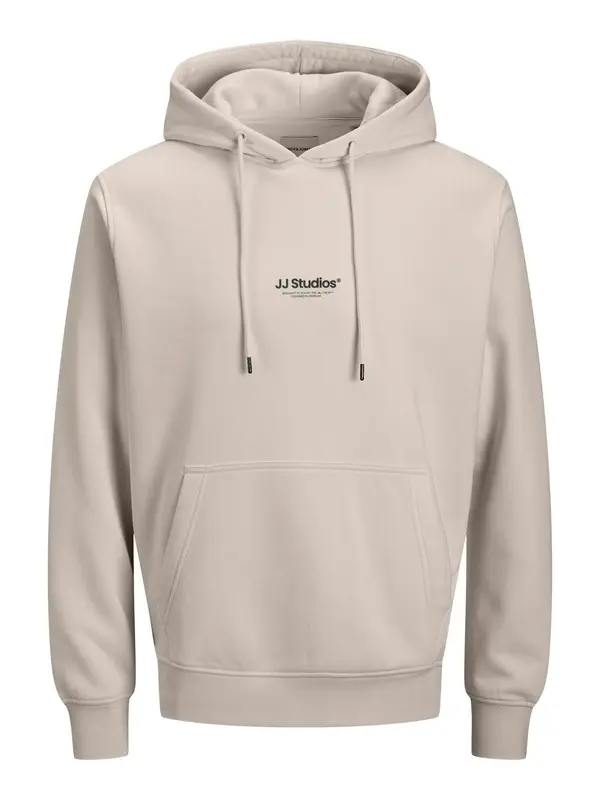 JACK & JONES JACK & JONES Sweater majica 'JJESOHO'  bež siva / crna