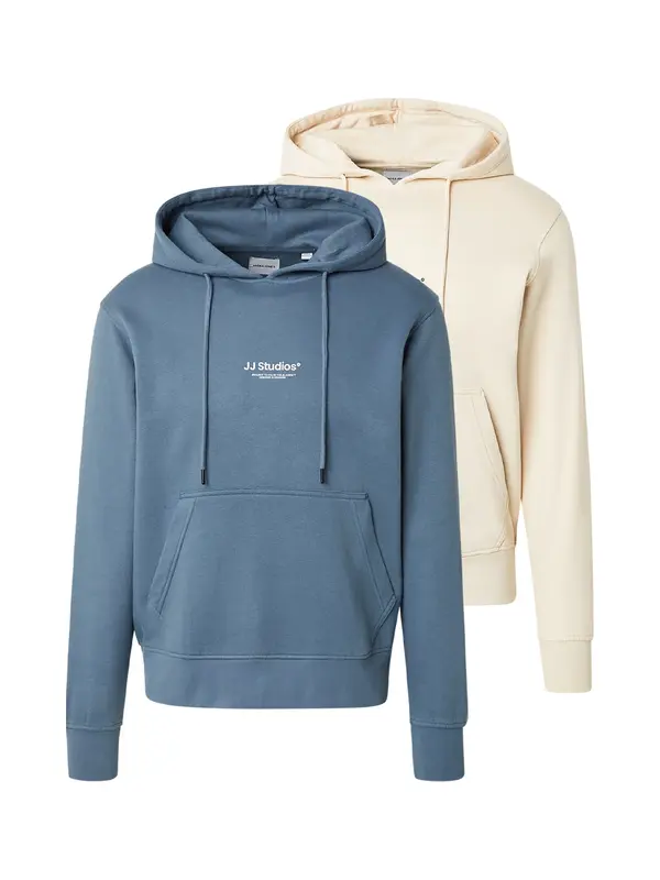 JACK & JONES JACK & JONES Sweater majica 'JJESOHO'  boja pijeska / safirno plava / crna / bijela