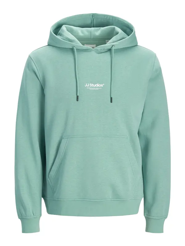 JACK & JONES JACK & JONES Sweater majica 'JJESoho'  cijan plava / bijela
