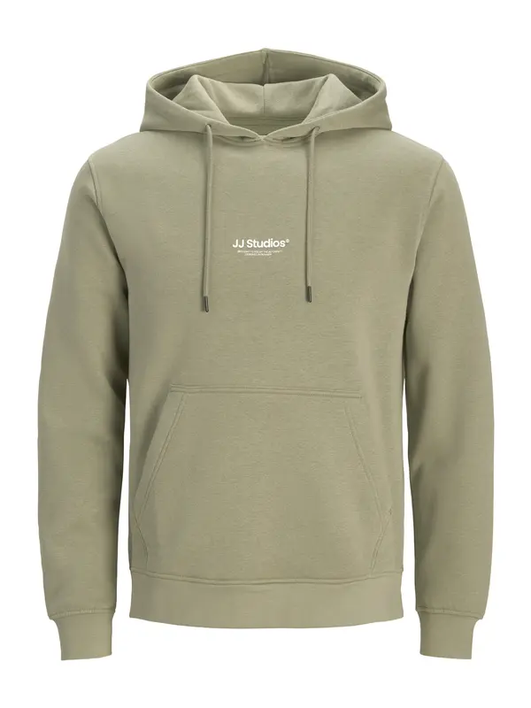 JACK & JONES JACK & JONES Sweater majica 'JJESoho'  maslinasta / bijela