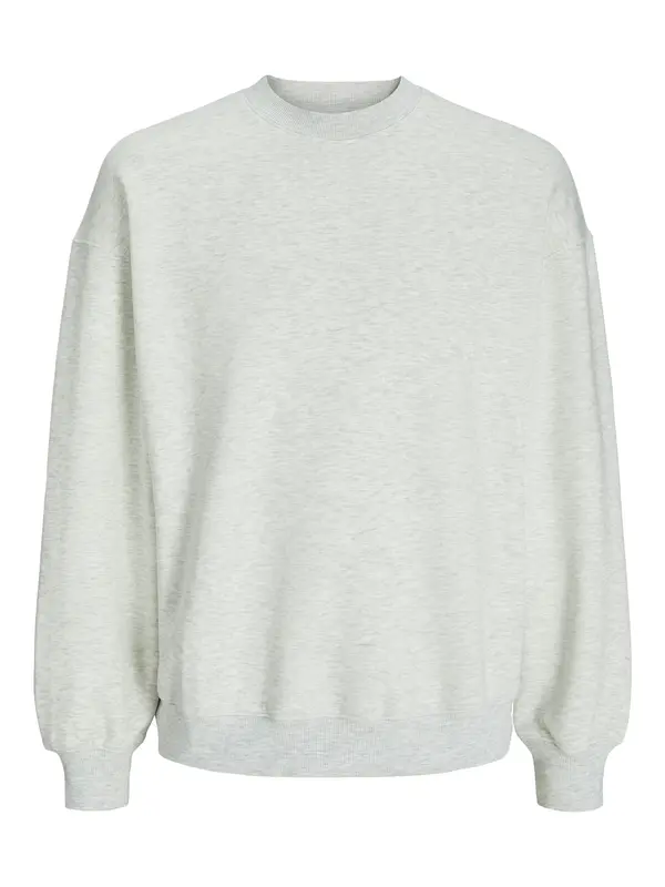 JACK & JONES JACK & JONES Sweater majica 'JJEUrban Edge'  bijela melange