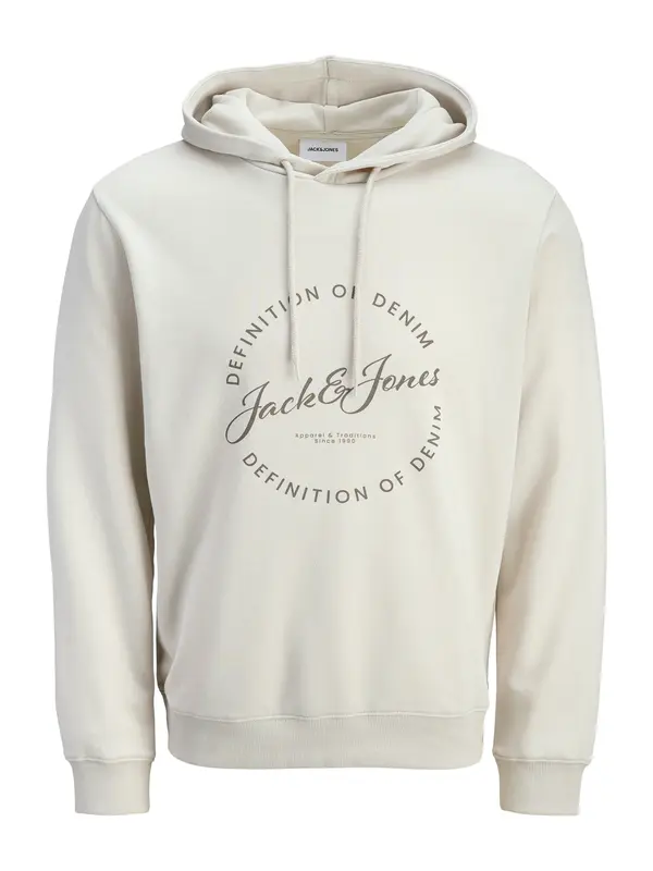 JACK & JONES JACK & JONES Sweater majica 'JJGrayson'  bež / siva