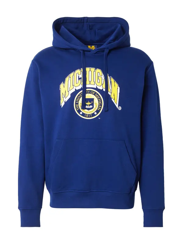 JACK & JONES JACK & JONES Sweater majica 'JJMICHIGAN'  mornarsko plava / žuta / bijela