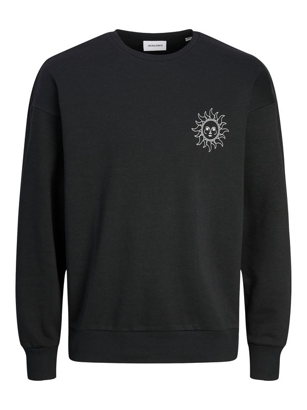 JACK & JONES JACK & JONES Sweater majica 'JJMystic'  crna / bijela
