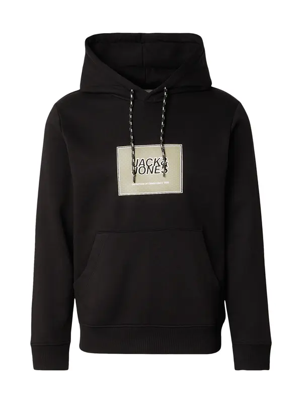 JACK & JONES JACK & JONES Sweater majica 'JJRAIN'  siva / crna