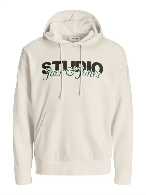 JACK & JONES JACK & JONES Sweater majica 'JJYuki'  boja pijeska / zelena / crna