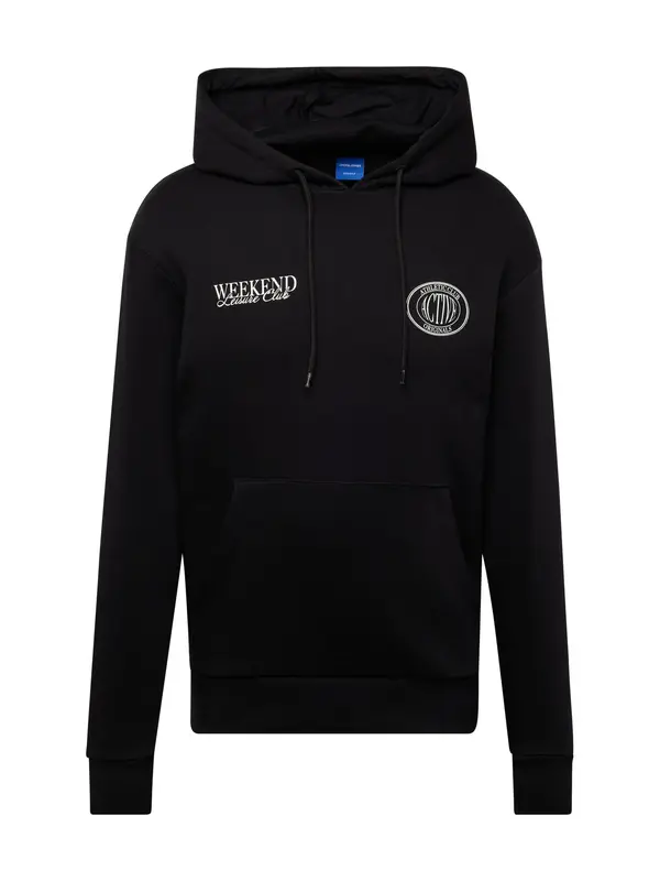JACK & JONES JACK & JONES Sweater majica 'JORBradley'  crna / prljavo bijela