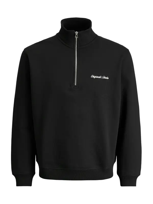JACK & JONES JACK & JONES Sweater majica 'JORNorrebro'  crna / bijela